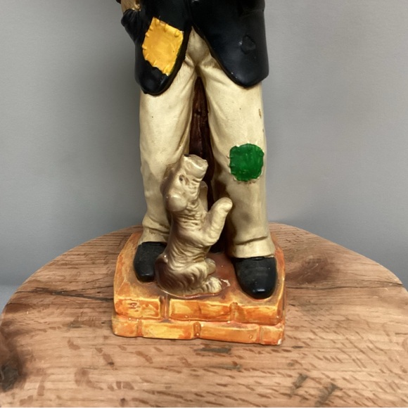 Vintage - Made In Japan - Huge Ceramic Crafted Old Man & Dog Sculpture - Rare - Picture 3 of 15